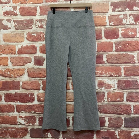 Anthropologie Cynthia Rowley Pants Women's Large Gray Stretchy Wide Leg Casual - Picture 7 of 9